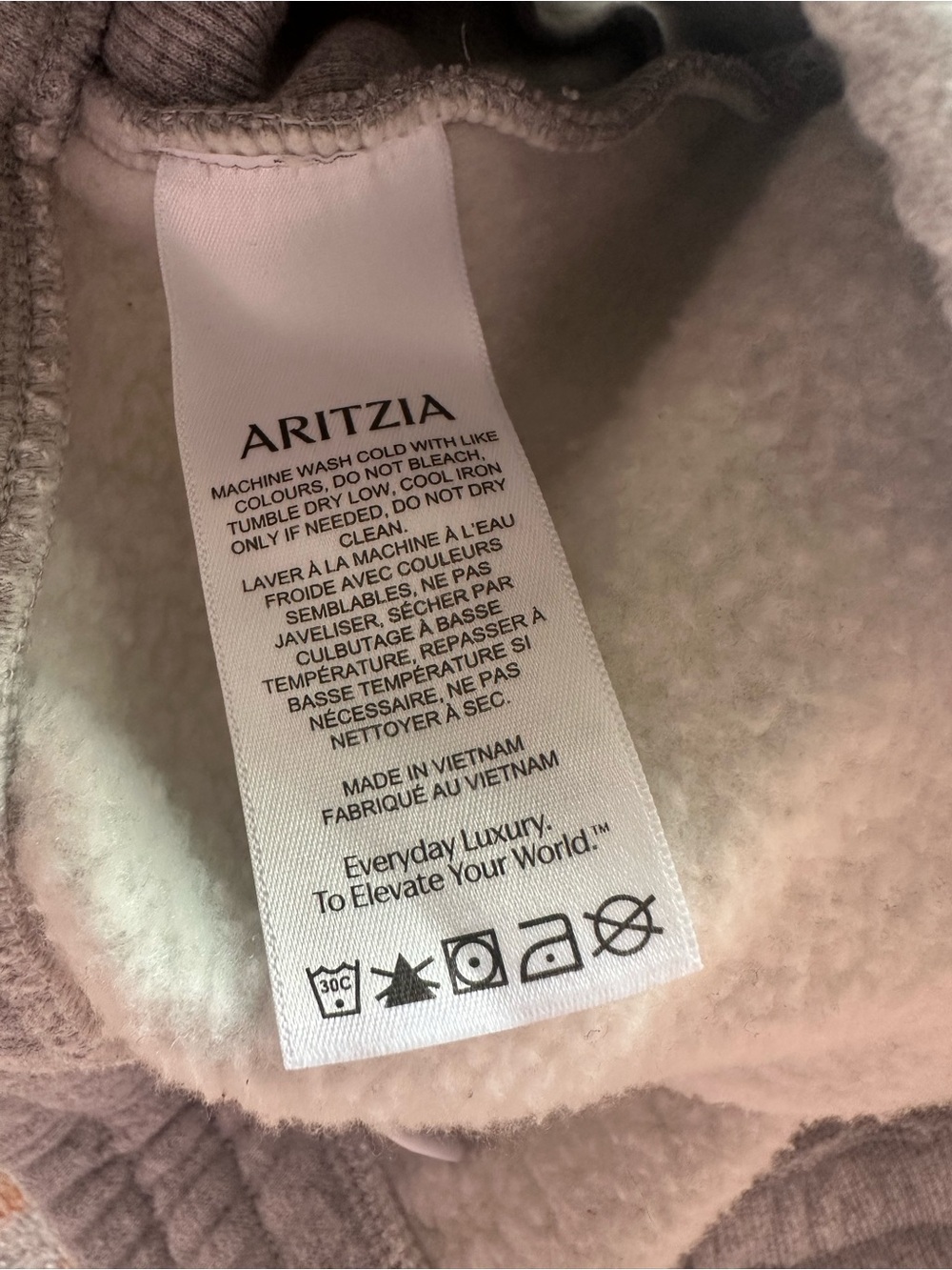 Aritzia sweatfleece boyfriend fit cozy fleece sweatpants Heather grey size small - Picture 5 of 10